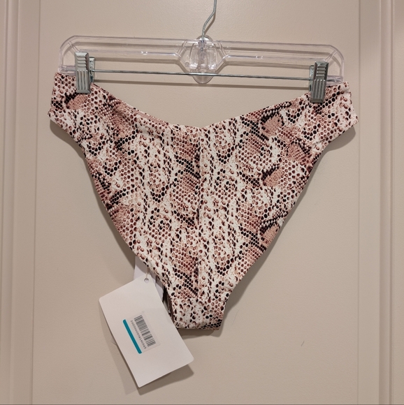 Skin The Alina Snake-print Mid-rise Bikini Briefs Animal Print Medium - Picture 6 of 7